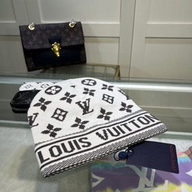 ［路易威登LOUIS VUITTON］針織帽 羊絨材質 官網新品 簡約大氣 緊密