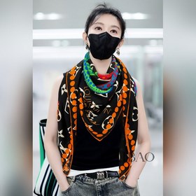 牛 貨上啦 真心贊 【L草間彌生140】羊絨方巾于方寸之間贊頌經典圖案：路易威登