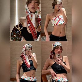 高端品質 專櫃同步 真心贊 驢家【缤紛波點提花90】真絲暗紋提花方巾，日本藝術家