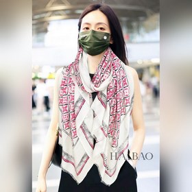 真心贊 驢家【L瓷磚式格紋長巾】羊絨長巾，Grahic Tile Mosaic再