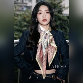 新款真絲 美極了 驢家【L魔法森林90】真絲雙面印花方巾，Around the