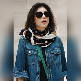 太贊了 驢家新款 【鍊條标識長巾】羊絨長巾，展現 LV 字母在經典 Monogr