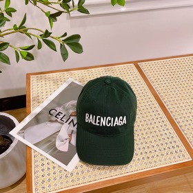 巴黎世家Balenciaga，設計師小衆品牌立體浮雕棒球帽，定制立體logo，男