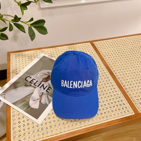 巴黎世家Balenciaga，設計師小衆品牌立體浮雕棒球帽，定制立體logo，男