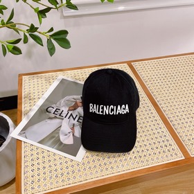 巴黎世家Balenciaga，設計師小衆品牌立體浮雕棒球帽，定制立體logo，男