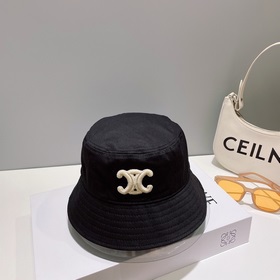 賽琳Celine-刺繡複古logo漁夫帽經典定制專款，濃郁的自然氛圍清新，獨