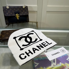 配防塵袋香奈兒CHANEL 羊絨羊毛品質針織帽，時尚好品質高端大氣，超柔軟！超