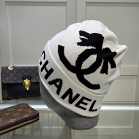 配防塵袋香奈兒CHANEL 羊絨羊毛品質針織帽，時尚好品質高端大氣，超柔軟！超