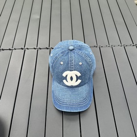 Chanel 小香2023新款專櫃同步牛仔洗水刺繡棒球帽 新款上架  今年香家