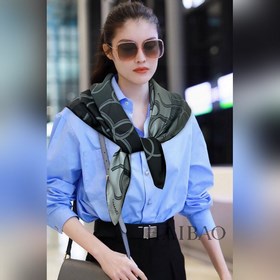 【小香LOGO漸變90】真絲方巾 搶 VIP推薦  下手一定要快【高端 大愛 女