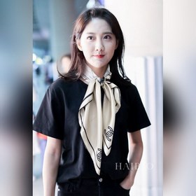 【小香人物圖90】真絲方巾 搶 VIP推薦  下手一定要快【高端 大愛 女人尤物