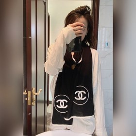 chanel 小香薄款絲絨長巾（吳昕 、古力娜紮同款）衣櫥必收納款 這款如同綠水