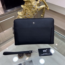 新品 ：Montblanc lnternational（萬寶龍）最新款手拿包，不