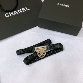 chanel 23c 小牛皮 金色金屬與水鑽 黑 彈力帶身 碼數s m l x