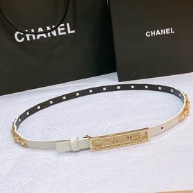 chanel  春夏新款   小牛皮與金色金屬 精緻細膩 光滑優雅 1.5cm精