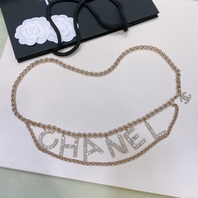 chanel 水鑽 大字母腰鍊，原版黃銅材質，精工細作，完美 不分碼