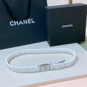 chanel 23s c水鑽 方框logo扣 小牛皮 銀色金屬 與 金色金屬 2