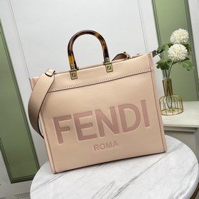 名稱：FENDI 托特包 品質：頂級原單型號：8866小號顔色：粉色 配肩