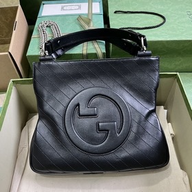 《配全套原廠綠盒包裝》Gucci Blondie系列小號托特包.源自品牌典藏設計