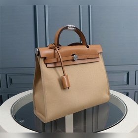 （風衣灰）愛馬仕Hermès Herdag 進口防水帆布系列   Cabag是愛