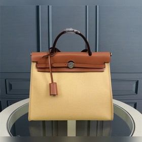 （奶白）愛馬仕Hermès Herdag 進口防水帆布系列   Cabag是愛馬