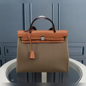 （土黃灰）愛馬仕Hermès Herdag 進口防水帆布系列   Cabag是愛