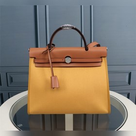 （姜黃）愛馬仕Hermès Herdag 進口防水帆布系列  Cabag是愛馬仕