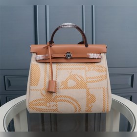 （内杏新娘）愛馬仕Hermès Herdag 進口防水帆布系列  Cabag是愛