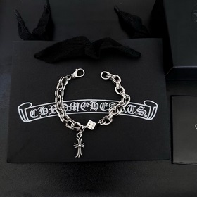 Chrome Hearts   克羅心字母骰子精緻手鍊  進口做工工藝 精工雕刻