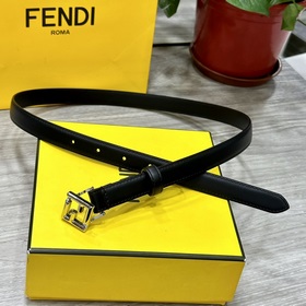 FENDl /芬迪  女士腰帶  寬20MM，原單進口小牛皮，搭配原單钌钯電鍍F