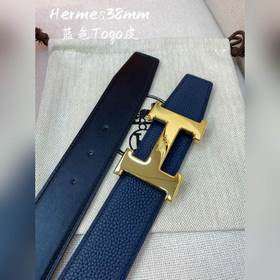 愛馬仕（HERMES）Constance 皮帶扣 & 雙面皮腰帶38毫米。 采用