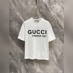 Gucci 2024ss專櫃同款圓領短袖T恤定制面料 面料采用原廠彈力絨面親膚