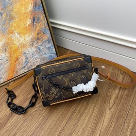 LV N60394啡格老花 MINI SOFT TRUNK 鍊條包 Mini S