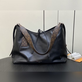 【LV】M25143黑色 全皮購物袋系列 CarryAll Dark 中號手袋