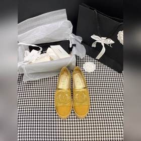 透氣網紗款chanel 2024夏季新品 Espadrilles 漁夫鞋 小香