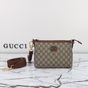 gucci 新款 專櫃品質，實物實拍，款號：760021杏棕，尺寸：寬17×高2