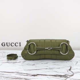 gucci 新款 專櫃品質，實物實拍，款號：764255綠皮，尺寸：寬38×高1