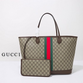 gucci 新款 專櫃品質，實物實拍，款號：726755杏啡絲印，尺寸：寬40×