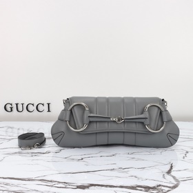 gucci 新款 專櫃品質，實物實拍，款號：764255灰皮，尺寸：寬38×高1