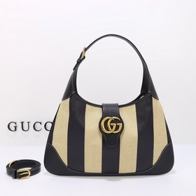 gucci 新款 專櫃品質，實物實拍，款號：726274杏布克條紋，尺寸：寬39