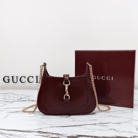 gucci 新款 專櫃品質，實物實拍，款號：782889紅皮，尺寸：寬19.5x