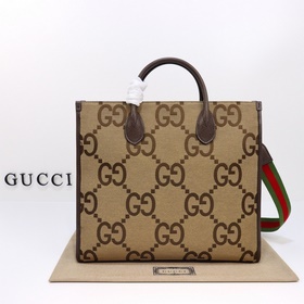 gucci 新款 專櫃品質，實物實拍，款號：678839杏布啡皮，尺寸：寬37×