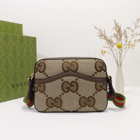 gucci 新款 專櫃品質，實物實拍，款號：675891杏布啡皮，尺寸：寬25.