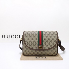 gucci 新款 專櫃品質，實物實拍，款號：724704杏啡，尺寸：寬27×高2