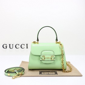 gucci 新款 專櫃品質，實物實拍，款號：703848淺綠，尺寸：寬22×高1