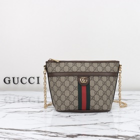 gucci 新款 專櫃品質，實物實拍，款號：781397杏啡，尺寸：長21x寬1