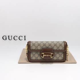 gucci 新款 專櫃品質，實物實拍，款號：752002杏棕，迷你手袋：長12.