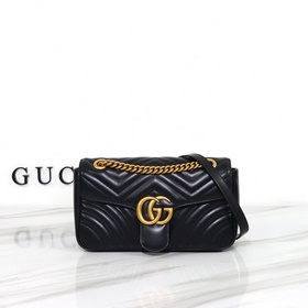 gucci 爆款 專櫃品質，頂級原單皮質，款號：443497克皮，尺寸：寬26x