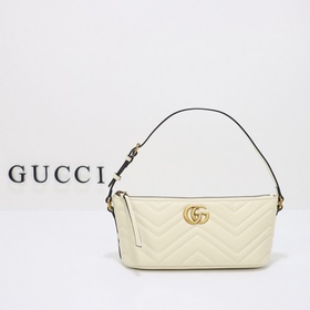 gucci 新款 專櫃品質，實物實拍，款號：739166白皮，尺寸：寬23×高1