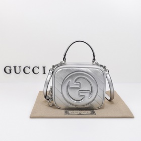 gucci 新款 專櫃品質，實物實拍，款號：744434銀色，尺寸：寬17×高1